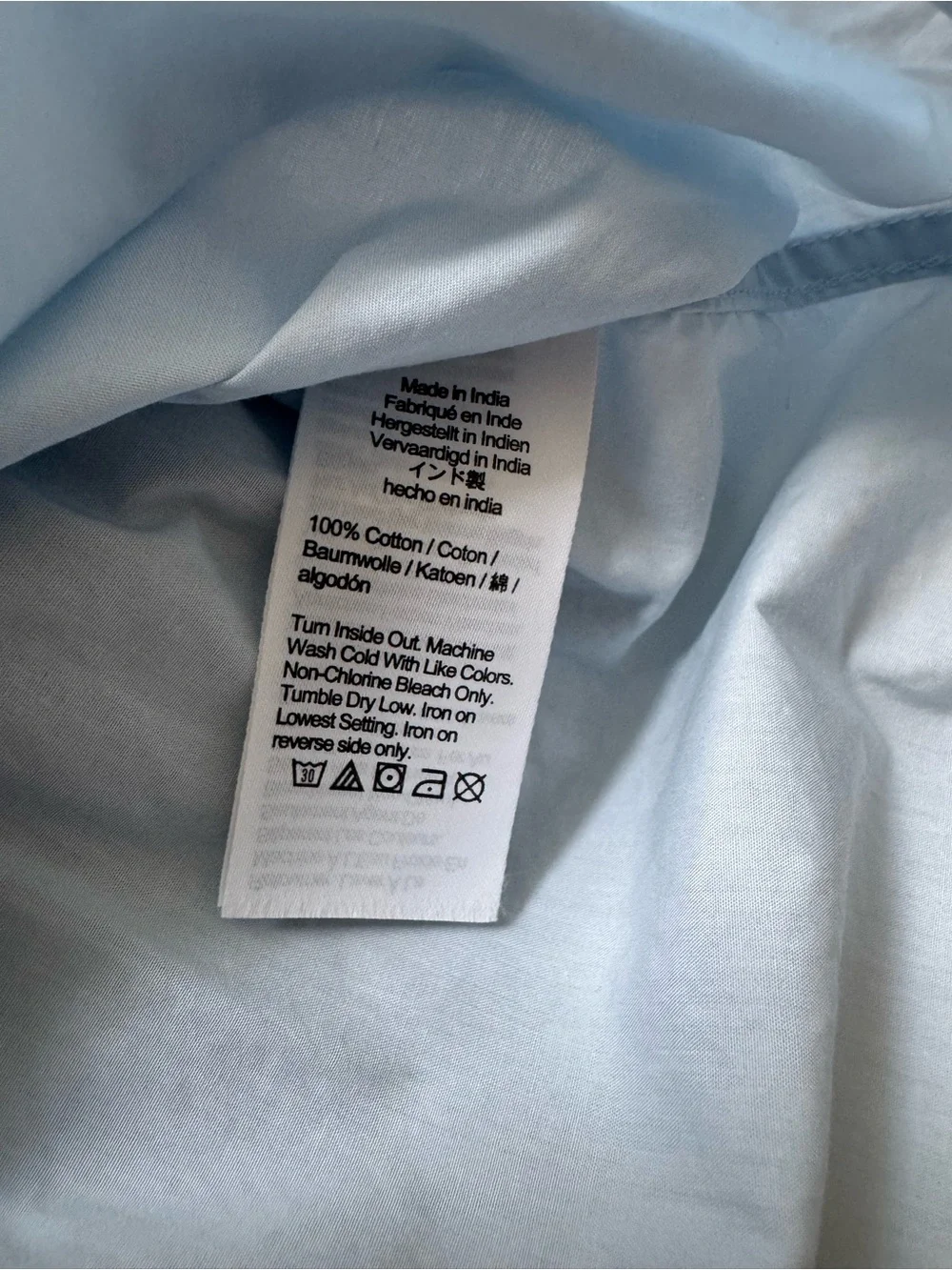 J.Crew Light Blue Garçon Shirt Jewel Buttons White Classic Cotton Poplin 8 $148